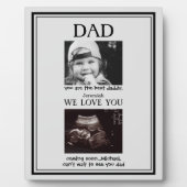 Ultrasound 2 Foto: grijs en zwart Vaderdag Fotoplaat (Voorkant)