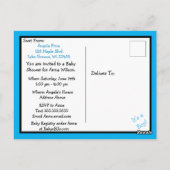 Ultrasound Afbeelding Baby shower Briefkaart (Achterkant)