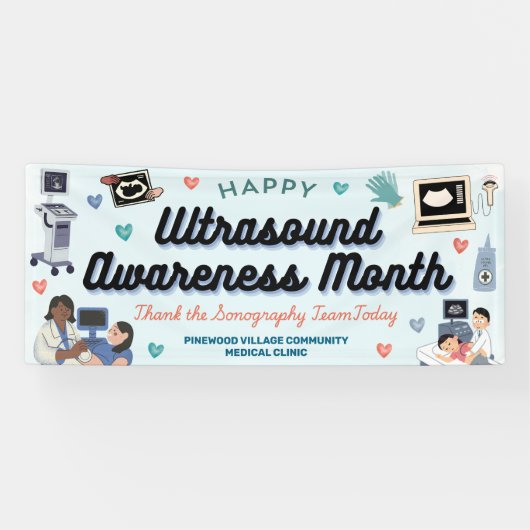 Ultrasound Awareness Month Banner (Horizontaal)