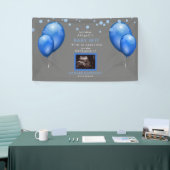 Ultrasound Baby shower Boy Banner (Beurs)