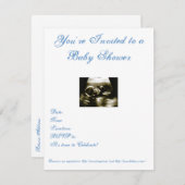 Ultrasound Baby shower Invitation Kaart (Voorkant / Achterkant)