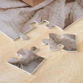 Ultrasound Boho rustieke zwangerschapsaankondiging Legpuzzel (Zijkant)