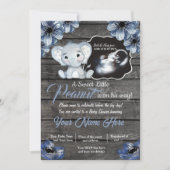 Ultrasound Elephant Baby shower Invitation, rustis Kaart (Voorkant)
