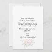 Ultrasound Foto Boho Beer Pink Funny Hartelijk dan Bedankkaart (Achterkant)