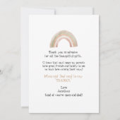 Ultrasound foto Dank je grappigheid Bedankkaart (Achterkant)