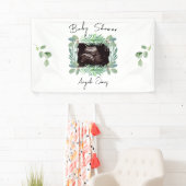 Ultrasound Foto Greeneral Neutraal Baby shower Spandoek (Insitu)