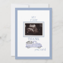 Ultrasound Foto Truck Bedankt Blue Baby View