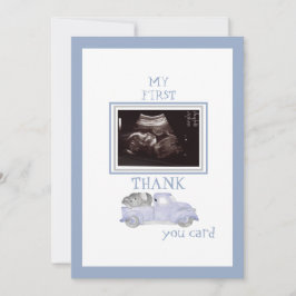 Ultrasound Foto Truck Bedankt Blue Baby View