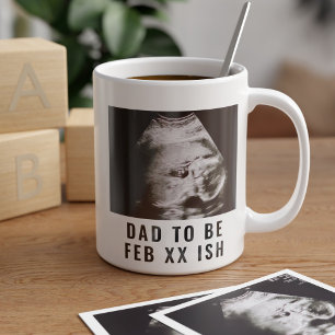 Ultrasound Foto van papa om koffie te Mokken
