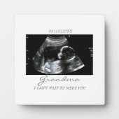 Ultrasound Gifts for Grandma Sonogram Baby Foto Fotoplaat (Voorkant)