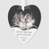 Ultrasound Grandparents Pregnancy Announcement Ornament (voorkant)