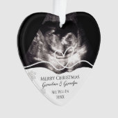 Ultrasound Grandparents Pregnancy Announcement Ornament (voorkant)