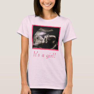 Ultrasound moederschap T-shirt om aan te passen