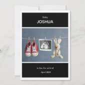 Ultrasound Photo Pregnancy Announcement Card Kaart (Voorkant)