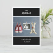 Ultrasound Photo Pregnancy Announcement Card Kaart (Staand voorkant)