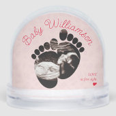 Ultrasound Pregnancy Announcement 1st Christmas Sneeuwbol (Achterkant)