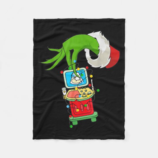 Ultrasound Sonographer Merry Christmas Xmas Pajama Fleece Deken (Voorkant)