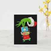 Ultrasound Sonographer Merry Christmas Xmas Pajama Kaart (Gele Bloem)