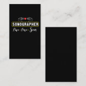 Ultrasound Sonographer Scan Sonography Professie Visitekaartje (Voorkant / Achterkant)