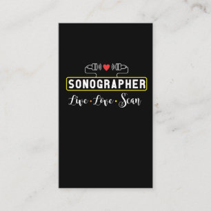 Ultrasound Sonographer Scan Sonography Professie Visitekaartje