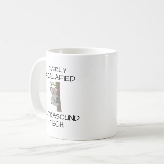 Ultrasound Tech Sonographer Gift Koffiemok (Voorkant links)