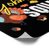 Ultrasound Technician Gobble Squad Thanksgiving FA Poster (Hoek)