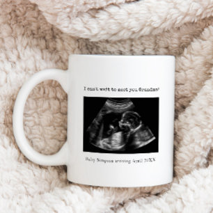 Ultrasound zwangerschapsaankondiging oma te zijn koffiemok