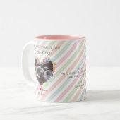 Ultrasound zwangerschapsaankondiging oma te zijn tweekleurige koffiemok (Voorkant links)
