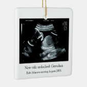 Ultrasound zwangerschapsaankondiging - Oma to be Keramisch Ornament (Rechts)