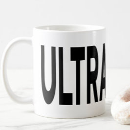 ULTRASOUND Zwarte Typografie Koffiemok