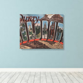 Ultrastrag, ColoradoLarge Letter ScenesOuray, CO Canvas Afdruk (Insitu (Houten vloer))