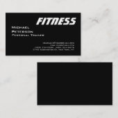 UltraThick Black White Fitness Visitekaartje (Voorkant / Achterkant)