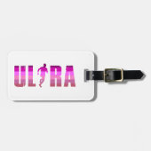 Ultratuurroze Paarse regenboog Bagagelabel (Voorkant horizontaal)