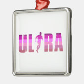 Ultratuurroze Paarse regenboog Metalen Ornament (Links)