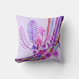 Ultraviolet Abstracte Floral Pillow Kussen