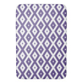 Ultraviolet en wit diamantpatroon badmat (Voorkant Verticaal)