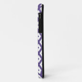 Ultraviolet en wit diamantpatroon Case-Mate iPhone case (Achterkant/links)