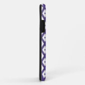 Ultraviolet en wit diamantpatroon Case-Mate iPhone case (Achterkant/rechts)