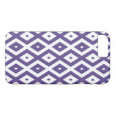 Ultraviolet en wit diamantpatroon Case-Mate iPhone case (Achterkant (Horizontaal))