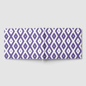 Ultraviolet en wit diamantpatroon gastenboek (Volledig)