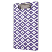 Ultraviolet en wit diamantpatroon klembord (Links)