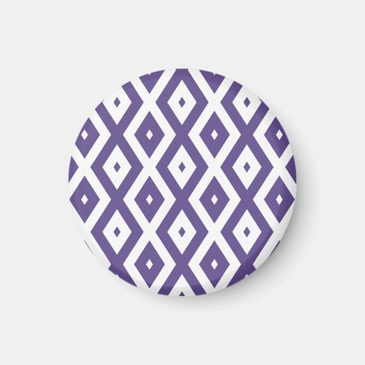 Ultraviolet en wit diamantpatroon magneet (Voorkant)