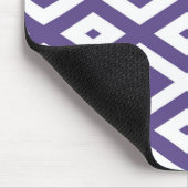 Ultraviolet en wit diamantpatroon muismat (Hoek)