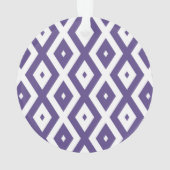 Ultraviolet en wit diamantpatroon ornament (achterkant)