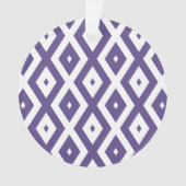 Ultraviolet en wit diamantpatroon ornament (voorkant)