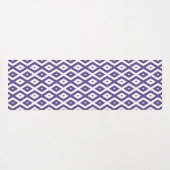 Ultraviolet en wit diamantpatroon yogamat (Achterkant (horizontaal))