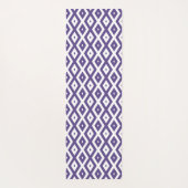Ultraviolet en wit diamantpatroon yogamat (Achterkant)