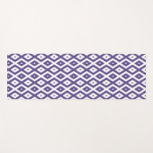 Ultraviolet en wit diamantpatroon yogamat (Voorkant (horizontaal))