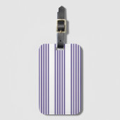 Ultraviolet en wit vijf strips bagagelabel (Voorkant (verticaal))