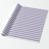 Ultraviolet en wit vijf strips cadeaupapier (Uitgerold)